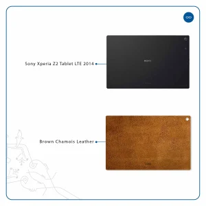 برچسب پوششی ماهوت مدل Brown-Chamois-Leather مناسب برای تبلت سونی Xperia Z2 Tablet LTE 2014