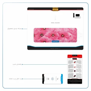 برچسب پوششی ماهوت مدل Pink-Flower مناسب برای تبلت سامسونگ Galaxy Tab S4 10.5 2018 T830