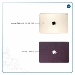 برچسب پوششی ماهوت مدل Purple-Leather مناسب برای تبلت اپل iPad Air 2 2014 A1567