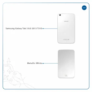 برچسب پوششی ماهوت مدل Metallic-White مناسب برای تبلت سامسونگ Galaxy Tab 3 8.0 2013 T310