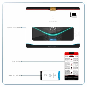 برچسب پوششی ماهوت مدل Mercedes-Benz مناسب برای تبلت اپل iPad Pro 12.9 (GEN 3) 2018 A1876