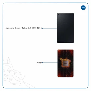 برچسب پوششی ماهوت مدل AMD Brand مناسب برای تبلت سامسونگ Galaxy Tab A 8.0 2019 T295