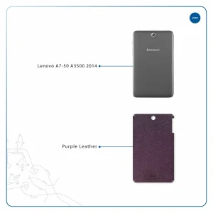 برچسب پوششی ماهوت مدل Purple-Leather مناسب برای تبلت لنوو A7-50 A3500 2014