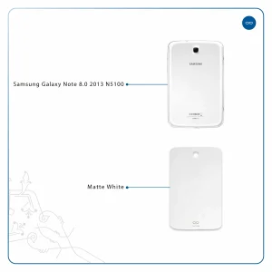 برچسب پوششی ماهوت مدل Matte-White مناسب برای تبلت سامسونگ Galaxy Note 8.0 2013 N5100