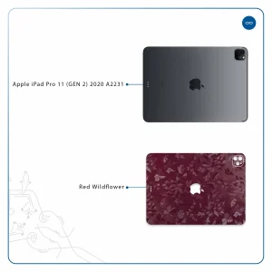 برچسب پوششی ماهوت مدل Red-Wildflower مناسب برای تبلت اپل iPad Pro 11 (GEN 2) 2020 A2231