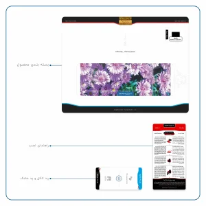 برچسب پوششی ماهوت مدل Purple-Flower مناسب برای تبلت اپل iPad Pro 9.7 2016 A1674