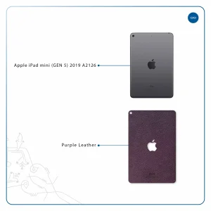 برچسب پوششی ماهوت مدل Purple-Leather مناسب برای تبلت اپل iPad mini (GEN 5) 2019 A2126
