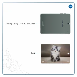 برچسب پوششی ماهوت مدل Cat-2 مناسب برای تبلت سامسونگ Galaxy Tab A 9.7 2015 T555