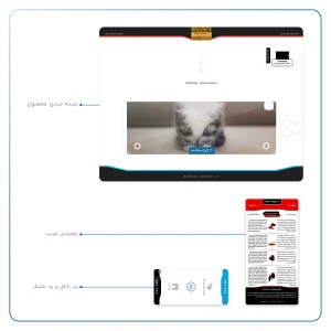برچسب پوششی ماهوت مدل Cat-2 مناسب برای تبلت سامسونگ Galaxy Tab A 9.7 2015 T555