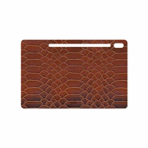 برچسب پوششی ماهوت مدل Brown-Snake-Leather مناسب برای تبلت سامسونگ Galaxy Tab S6 2019 SM-T865
