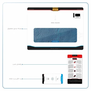 برچسب پوششی ماهوت مدل Blue-Crocodile-Leather مناسب برای تبلت هوآوی Matepad 10.4 2020 BAH3-L09