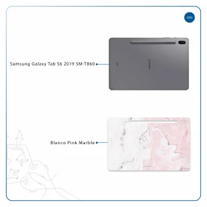 برچسب پوششی ماهوت مدل Blanco-Pink-Marble مناسب برای تبلت سامسونگ Galaxy Tab S6 2019 SM-T860