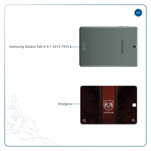 برچسب پوششی ماهوت مدل Dodge مناسب برای تبلت سامسونگ Galaxy Tab A 9.7 2015 T555
