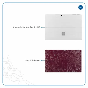 برچسب پوششی ماهوت مدل Red-Wildflower مناسب برای تبلت مایکروسافت Surface Pro 2 2013