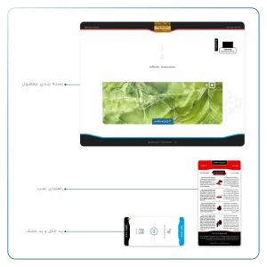 برچسب پوششی ماهوت مدل Green Crystal Marble مناسب برای تبلت سامسونگ Galaxy Tab S3 9.7 2017 T825