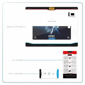 برچسب پوششی ماهوت مدل NASA-Astronaut مناسب برای تبلت سامسونگ Galaxy Tab A 9.7 2015 T555