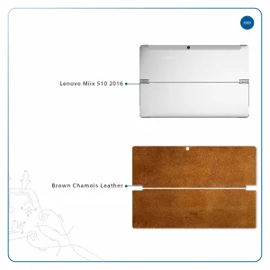 برچسب پوششی ماهوت مدل Brown-Chamois-Leather مناسب برای تبلت لنوو Miix 510 2016