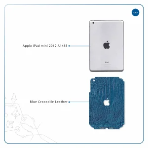 برچسب پوششی ماهوت مدل Blue-Crocodile-Leather مناسب برای تبلت اپل iPad mini 2012 A1455