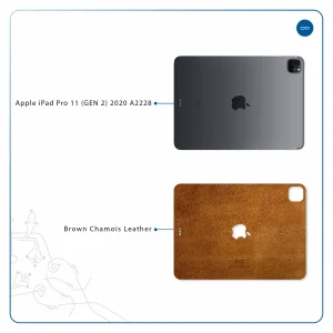 برچسب پوششی ماهوت مدل Brown-Chamois-Leather مناسب برای تبلت اپل iPad Pro 11 (GEN 2) 2020 A2228