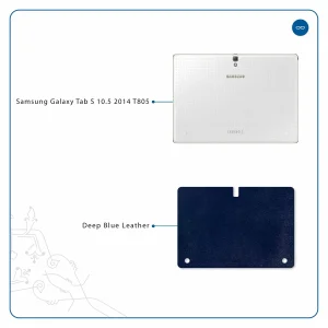 برچسب پوششی ماهوت مدل Deep-Blue-Leather مناسب برای تبلت سامسونگ Galaxy Tab S 10.5 2014 T805