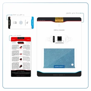 برچسب پوششی ماهوت مدل Blue-Leather مناسب برای تبلت سامسونگ Galaxy Tab S2 8.0 2015 T715