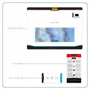 برچسب پوششی ماهوت مدل Blue Ocean Marble مناسب برای تبلت اپل iPad Pro 9.7 2016 A1674