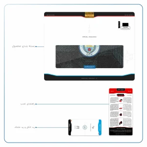 برچسب پوششی ماهوت مدل Manchester-City مناسب برای تبلت سامسونگ Galaxy Tab A7 10.4 LTE 2020 T505