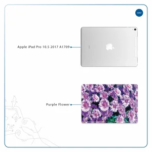 برچسب پوششی ماهوت مدل Purple-Flower مناسب برای تبلت اپل iPad Pro 10.5 2017 A1709
