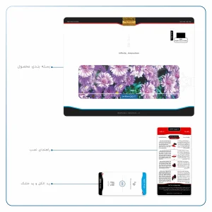 برچسب پوششی ماهوت مدل Purple-Flower مناسب برای تبلت اپل iPad Pro 10.5 2017 A1709