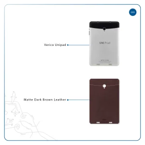 برچسب پوششی ماهوت مدل Matte-Dark-Brown-Leather مناسب برای تبلت وریکو Unipad