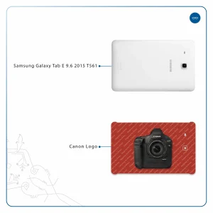 برچسب پوششی ماهوت مدل Canon-Logo مناسب برای تبلت سامسونگ Galaxy Tab E 9.6 2015 T561