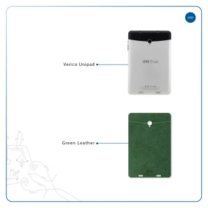 برچسب پوششی ماهوت مدل Green-Leather مناسب برای تبلت وریکو Unipad