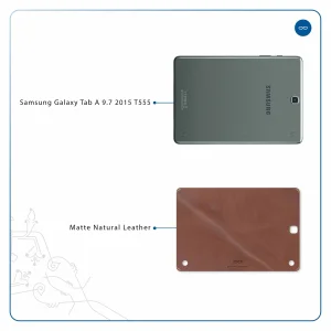 برچسب پوششی ماهوت مدل Matte_Natural_Leather مناسب برای تبلت سامسونگ Galaxy Tab A 9.7 2015 T555