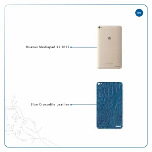 برچسب پوششی ماهوت مدل Blue-Crocodile-Leather مناسب برای تبلت هوآوی Mediapad X2 2015
