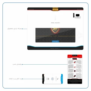 برچسب پوششی ماهوت مدل Arsenal مناسب برای تبلت اپل iPad Pro 9.7 2016 A1674
