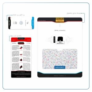 برچسب پوششی ماهوت مدل Painted-Flowers مناسب برای تبلت اپل iPad mini 2012 A1432