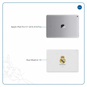 برچسب پوششی ماهوت مدل Real-Madrid مناسب برای تبلت اپل iPad Pro 9.7 2016 A1674