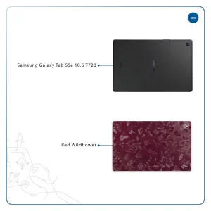 برچسب پوششی ماهوت مدل Red-Wildflower مناسب برای تبلت سامسونگ Galaxy Tab S5e 10.5 2019 T720