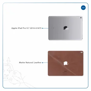 برچسب پوششی ماهوت مدل Matte_Natural_Leather مناسب برای تبلت اپل iPad Pro 9.7 2016 A1675