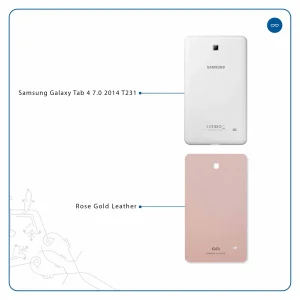 برچسب پوششی ماهوت مدل Rose Gold Leather مناسب برای تبلت سامسونگ Galaxy Tab 4 7.0 2014 T231