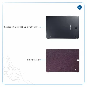 برچسب پوششی ماهوت مدل Purple-Leather مناسب برای تبلت سامسونگ Galaxy Tab S2 9.7 2015 T815