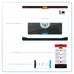 برچسب پوششی ماهوت مدل Manchester-City مناسب برای تبلت اپل iPad Air 2013 A1474