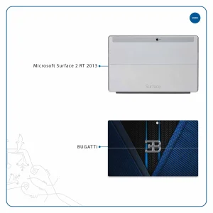 برچسب پوششی ماهوت مدل BUGATTI مناسب برای تبلت مایکروسافت Surface 2 RT 2013
