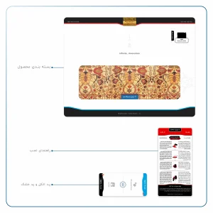 برچسب پوششی ماهوت مدل Iran-Carpet2 مناسب برای تبلت اپل iPad 2 2011 A1395