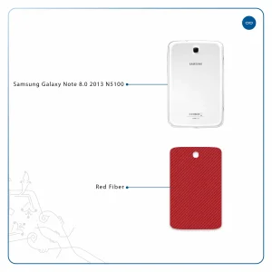برچسب پوششی ماهوت مدل Red-Fiber مناسب برای تبلت سامسونگ Galaxy Note 8.0 2013 N5100