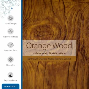 برچسب پوششی ماهوت مدل Orange-Wood مناسب برای تبلت اپل iPad Air 2 2014 A1567