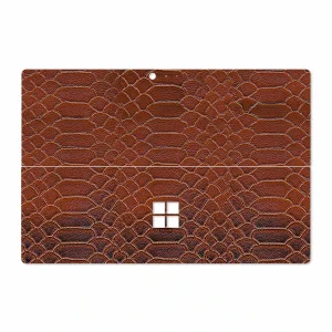 برچسب پوششی ماهوت مدل Brown-Snake-Leather مناسب برای تبلت مایکروسافت Surface Pro 4 2015