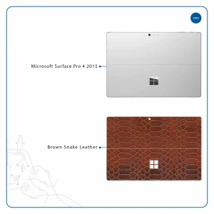 برچسب پوششی ماهوت مدل Brown-Snake-Leather مناسب برای تبلت مایکروسافت Surface Pro 4 2015