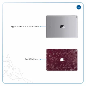 برچسب پوششی ماهوت مدل Red-Wildflower مناسب برای تبلت اپل iPad Pro 9.7 2016 A1673