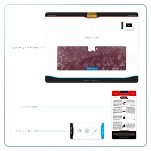 برچسب پوششی ماهوت مدل Red-Wildflower مناسب برای تبلت اپل iPad Pro 9.7 2016 A1673